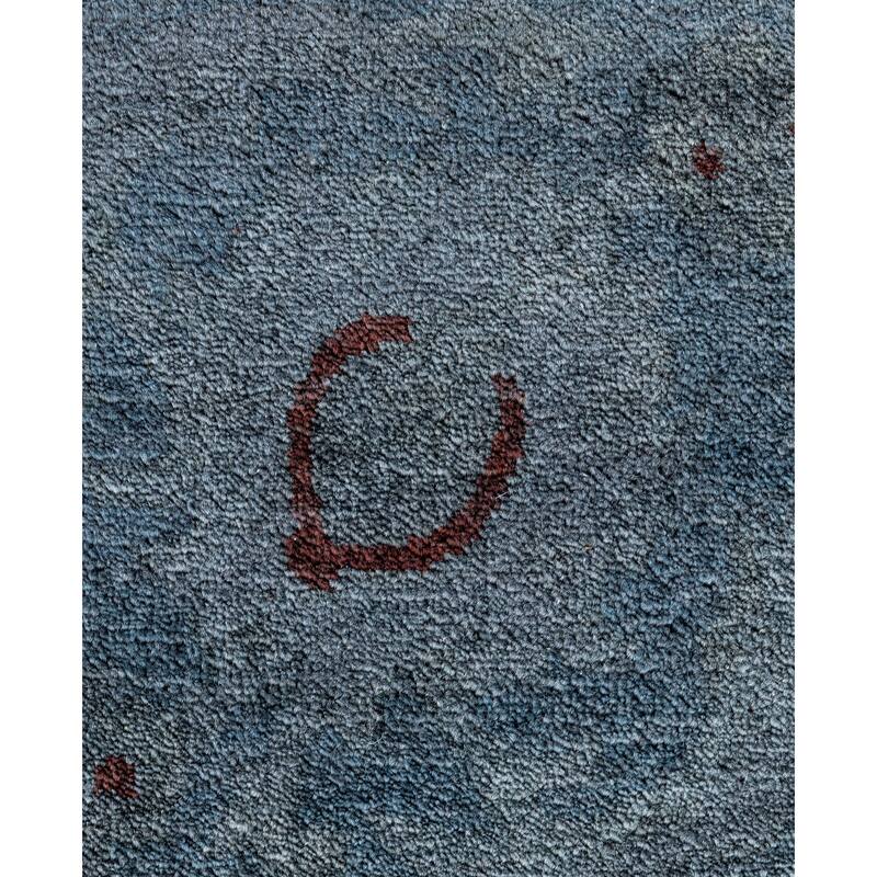 Overdyed One-of-a-Kind Hand-Knotted Area Rug - Gray - 8' 0" x 10' 1"