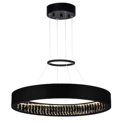 Rosalina LED Chandelier With Matte Black Finish - Matte Black