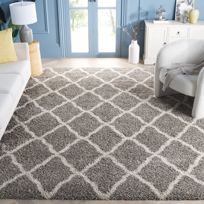 SAFAVIEH Hudson Shag Ariola Trellis 2-inch Thick Rug