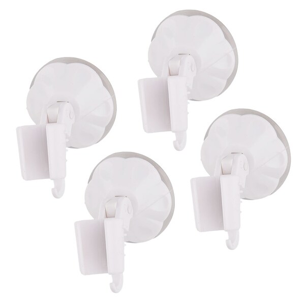 Washroom Fittings Suction Cup Wall Stick Shower Spray Holder White 4pcs