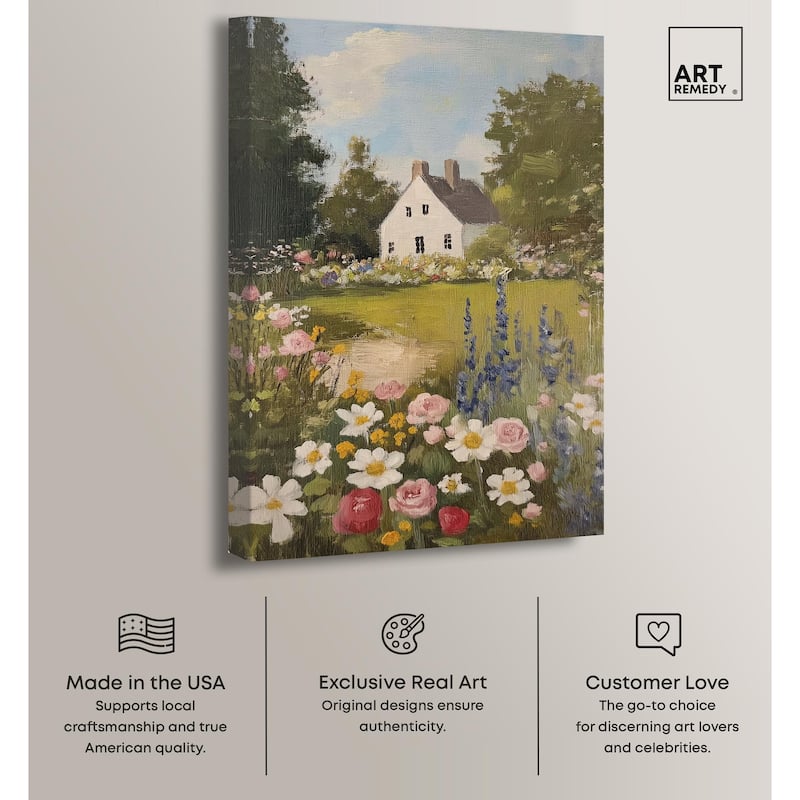 Floral Farmhouse I Canvas by Art Remedy, Gallery Wrapped