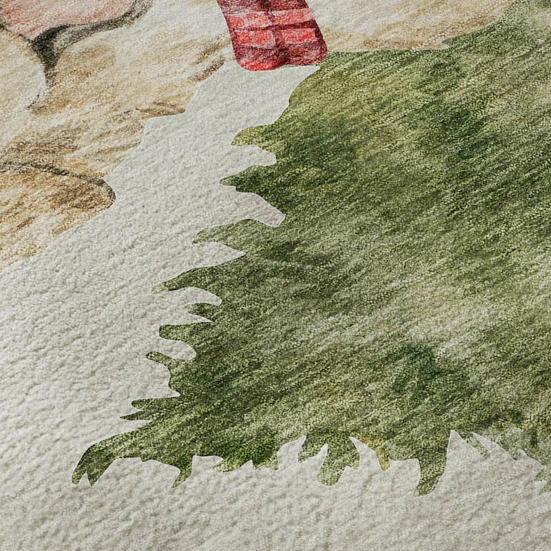 Premium Washable Super Soft Merry Christmas Dog Mayfield Rug