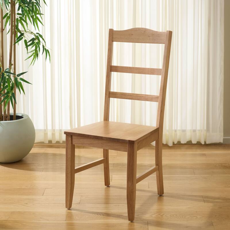 SAFAVIEH HOME Svetlana Ladder Back Side Chair - 18"W x 21"D x 40"H