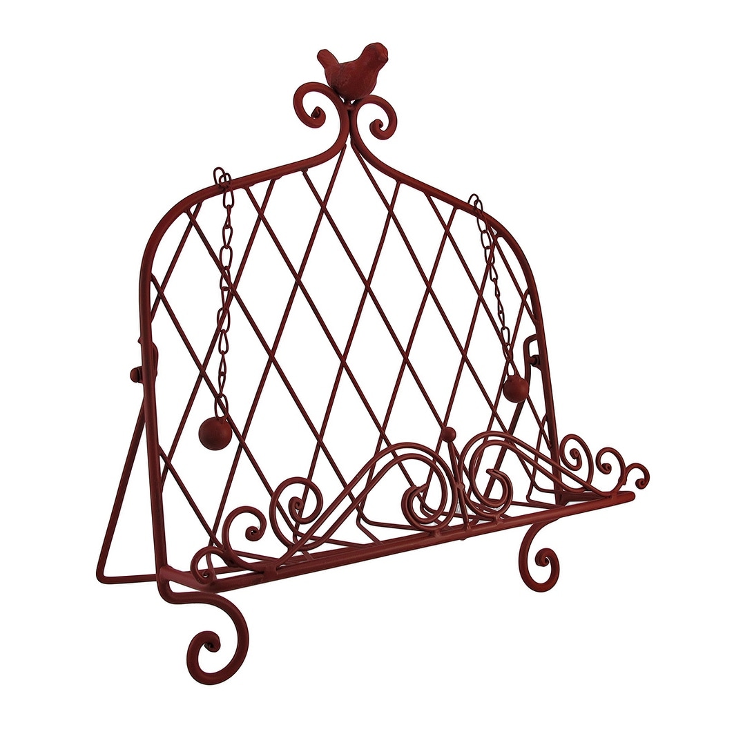 Decorative Red Bird Metal Cookbook Stand Book Holder Easel 15 25 X 13 75 7 Inches Decorative Red Bird Metal Cookbook Stand Book Holder Easel 15 25 X 13 75 7 Inches