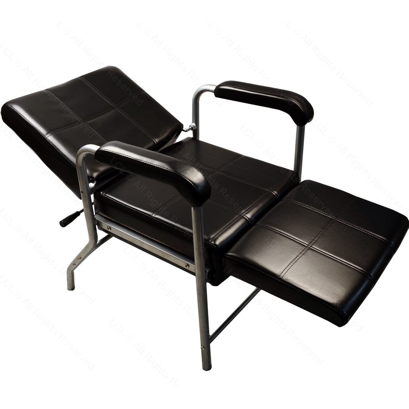 Lcl Beauty Black Deluxe Reclining Shampoo Chair With Leg Rest Overstock 12934580