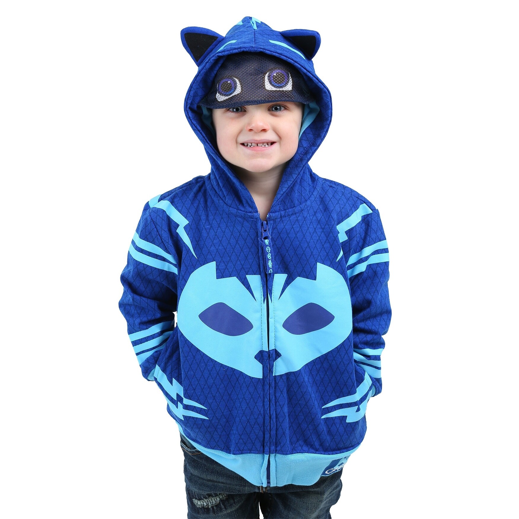 Shop Pj Masks Cat Boy Hooded Costume Sweatshirt For Toddlers
