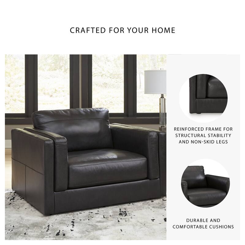 Signature Design by Ashley Amiata Onyx Oversized Chair - 50"W x 41"D x 35"H