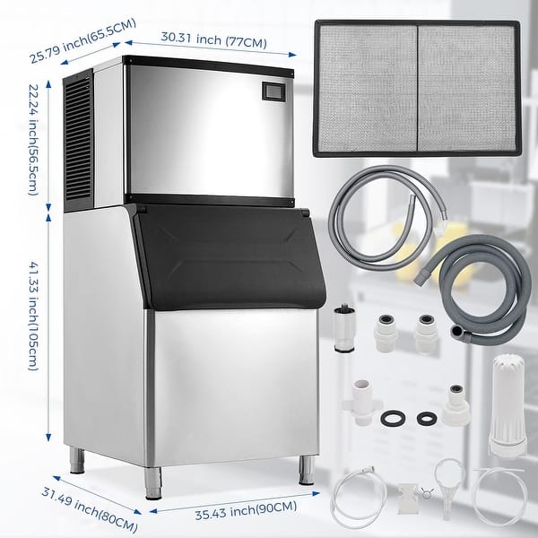 Commercial Ice Maker Machine 550Lbs/24H