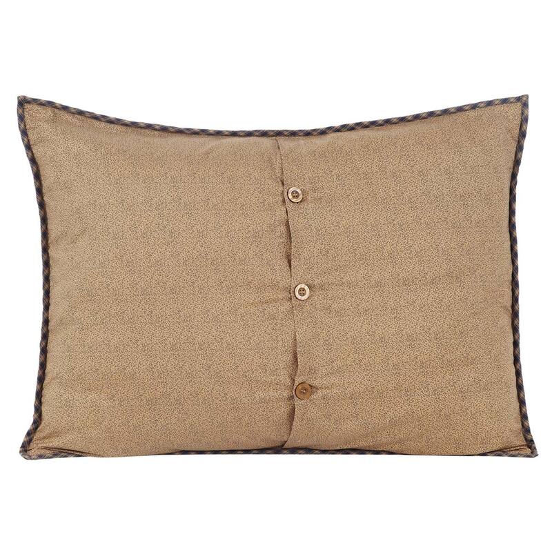 Red Rustic Bedding VHC Millsboro Sham Cotton Patchwork