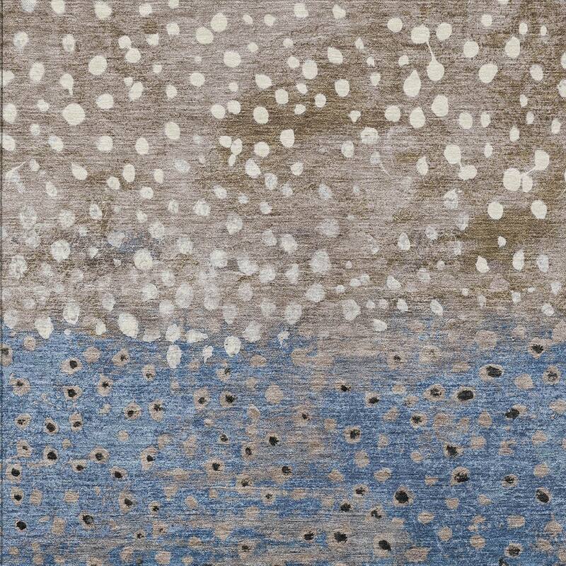 HomeRoots Abstract Transitional Rectangle Outdoor Rug