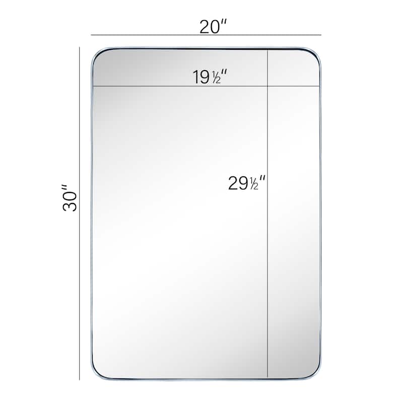 TEHOME Grozdana Rectangle Metal Mirror