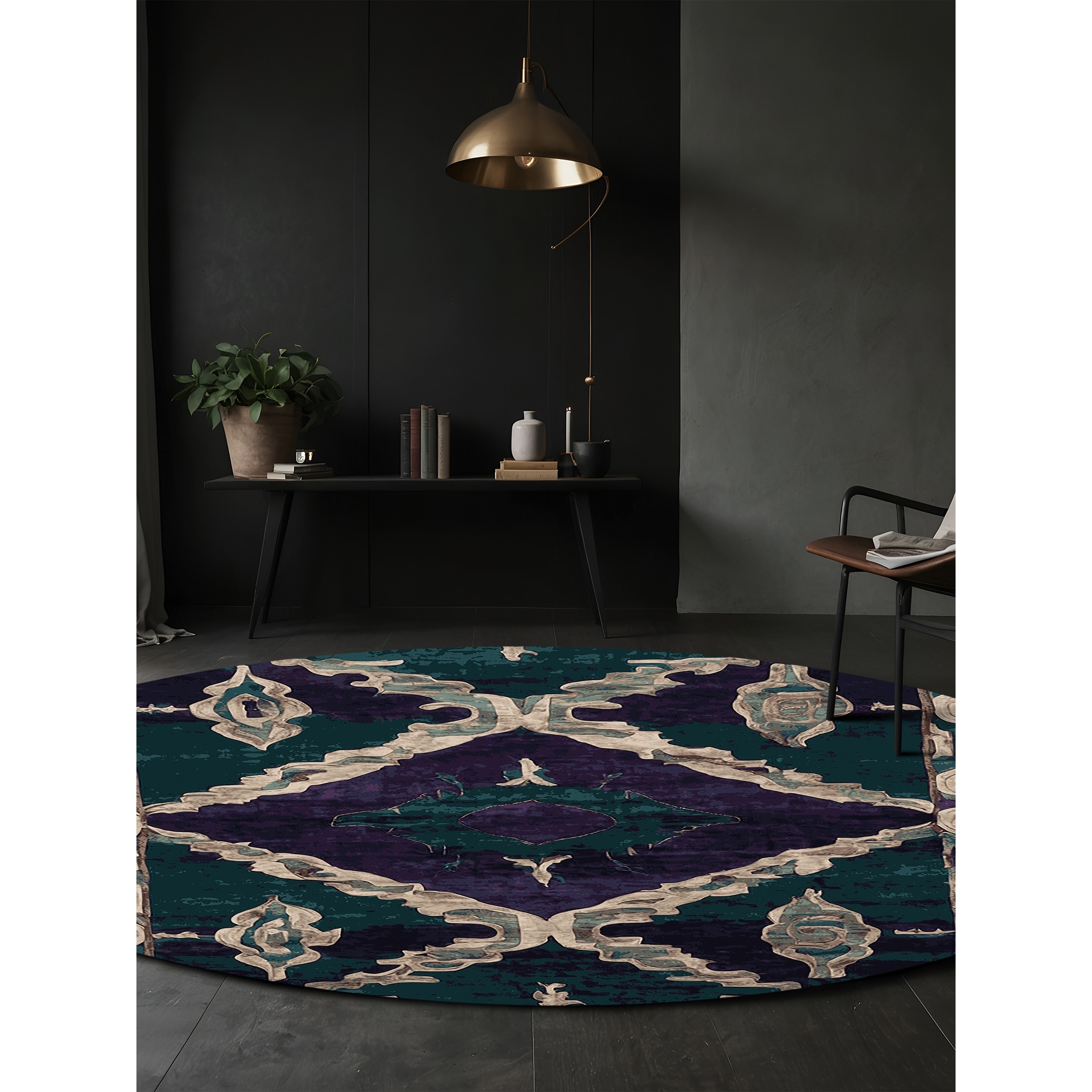 Ginza Six Machine Washable Gray Area Rug