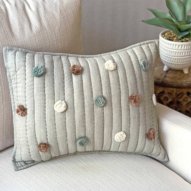 Crane Baby Decorative Quilted Pillow Ezra