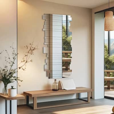 KOHROS Modern Irregular decorative wall mirror - 47.2×23.4