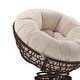 preview thumbnail 16 of 30, Papasan Swivel Patio Lounge Chair
