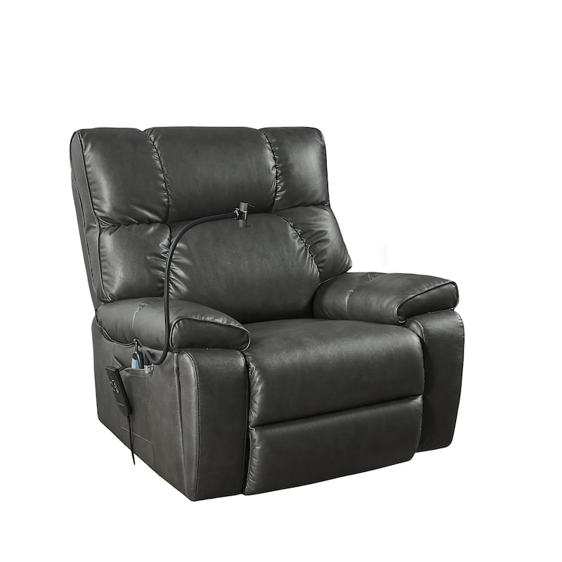 Christopher Knight Home Motors Massage Power Lift Recliner Chair with Phone Holder