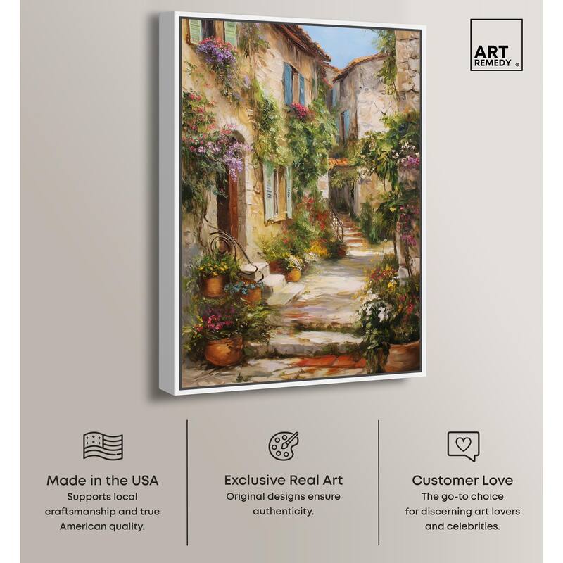 Mediterranean Charm II Canvas by Art Remedy