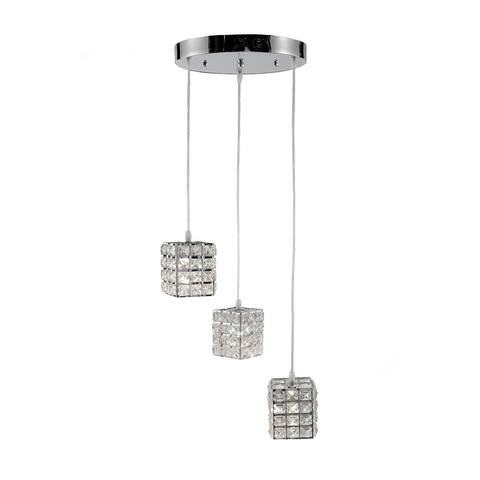 Artistry Lighting, LED Square Collection Crystal Pendant Light