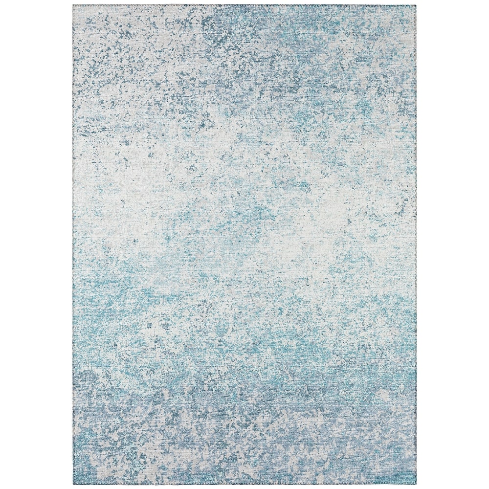 Indoor/Outdoor Rylee Modern Abstract Washable Rug New