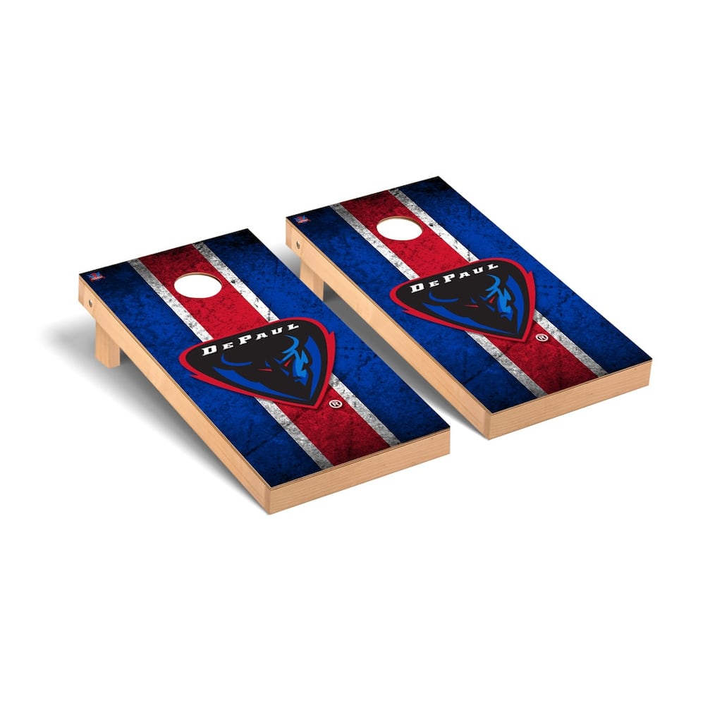 DePaul Blue Demons Vintage Cornhole Board Set