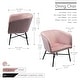preview thumbnail 12 of 23, Porthos Home Belia Velvet Dining Chair, Rust-resistant Steel Legs