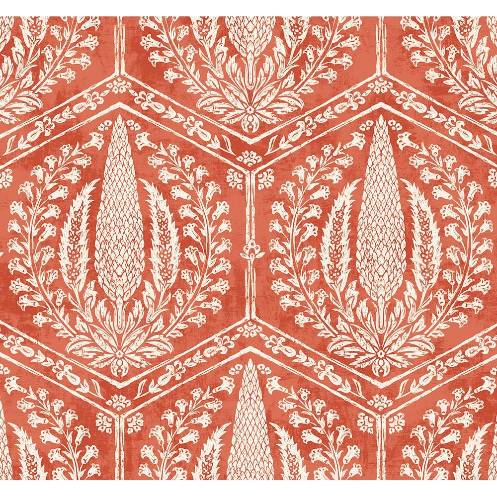 Seabrook Designs Cyrus Harvest Unpasted Wallpaper