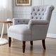 preview thumbnail 7 of 28, Corvus Sidmouth Tufted Fabric Oversized Club Chair