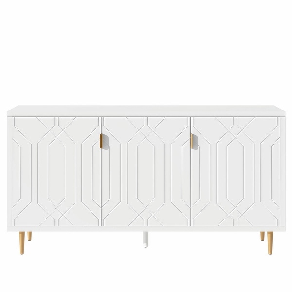 70 inch Width Console Table with Adjustable Shelves - On