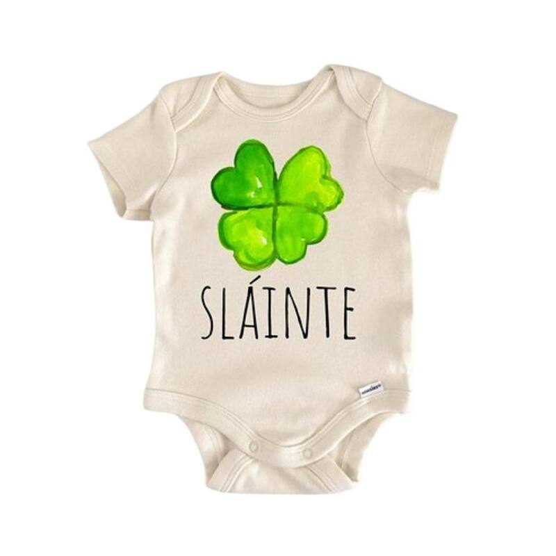 Irish Ireland St. Patricks Day - Baby Boy Girl Clothes Infant Bodysuit Funny Cute - White - 0-3M