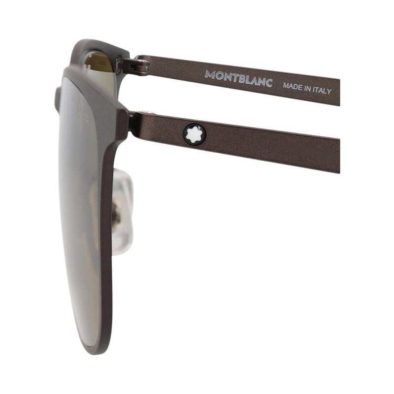 Montblanc Square-Frame Metal Sunglasses