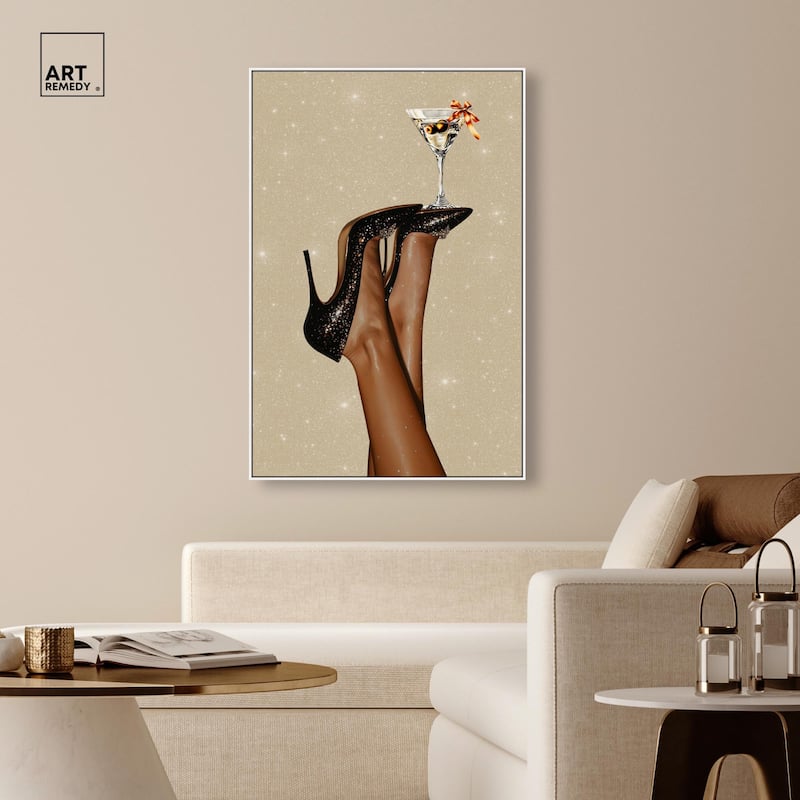 Martini on Display Canvas by Art Remedy