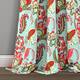 Lush Decor Zara Jacobean Room Darkening Window Curtain Panel Pair