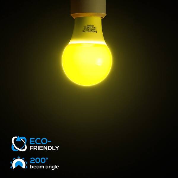 Shop Torchstar 7w Yellow Led A19 Colored Light Bulb E26 E27 Base