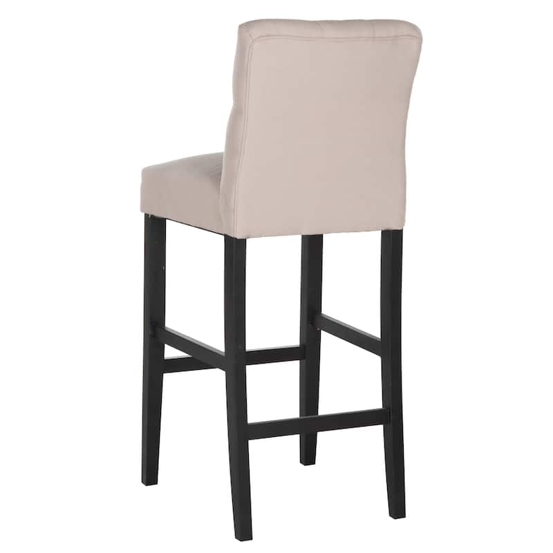 SAFAVIEH Kassandra Taupe/ Grey 30-inch Bar Stool - 18.9" x 22" x 43.7" - 19Wx22Dx44H