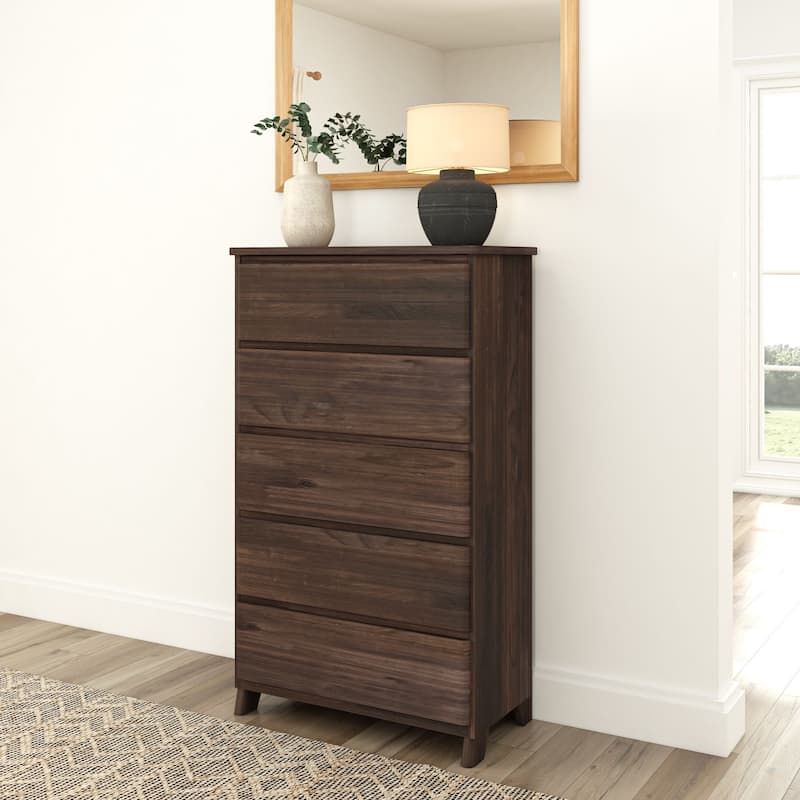 Plank and Beam Farmhouse 5-Drawer Dresser - Barnwood Brown
