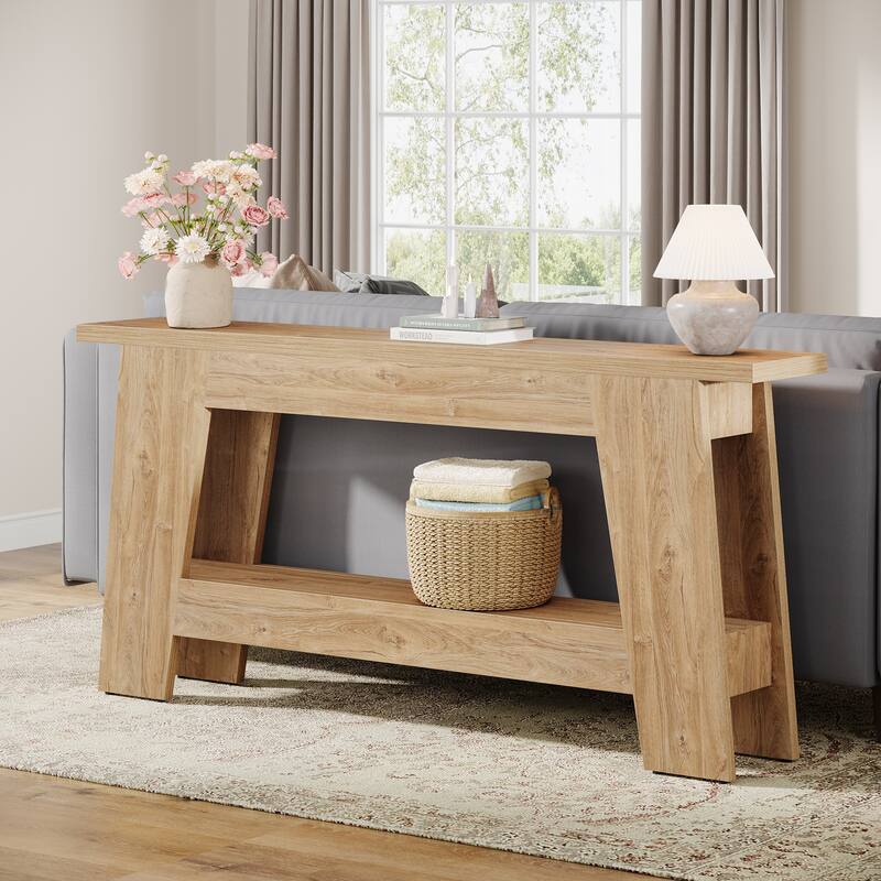 70.9-Inch Farmhouse Console Table for Living Room