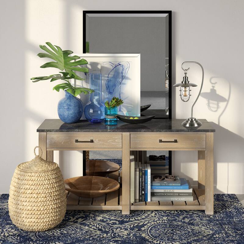 Carbon Loft Ecthelion Nautical Lantern-style Table Lamp