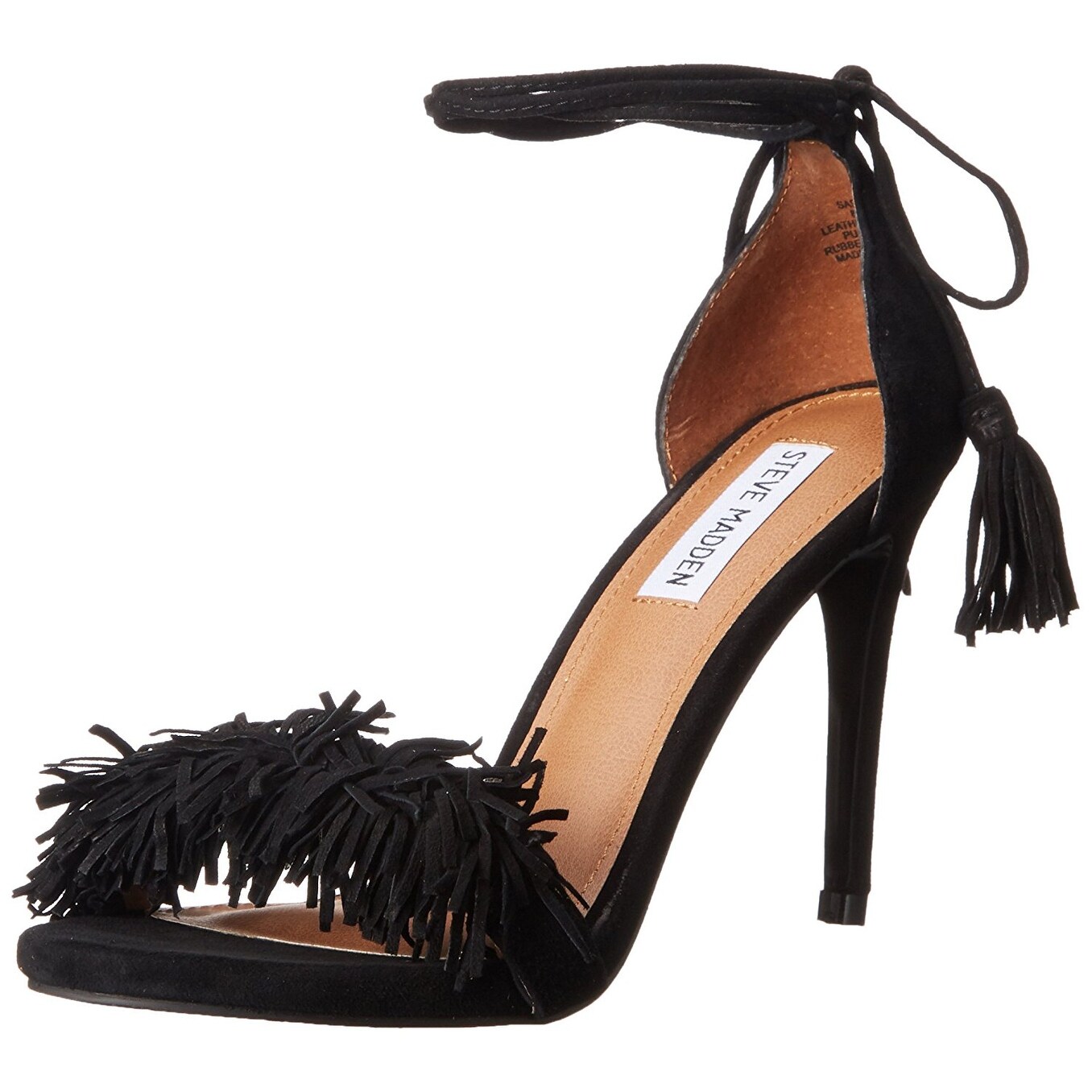 steve madden sassey fringe heels