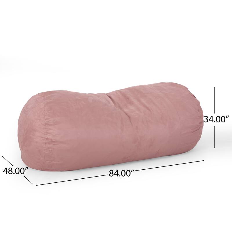 8 Foot Microfiber Cylindrical Bean