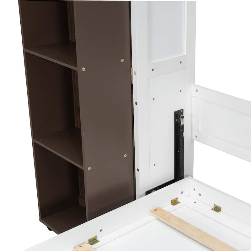 Queen Murphy Bed with Storage Doors