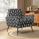 preview thumbnail 4 of 22, Silas Modern Armchair with Metal Legs by HULALA HOME IKAT
