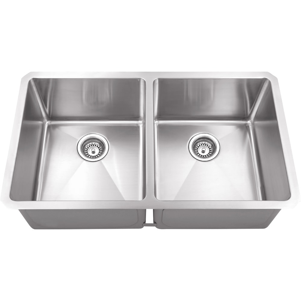 Hardware Resources 32" Undermount Double Basin Stainless Steel Kitchen