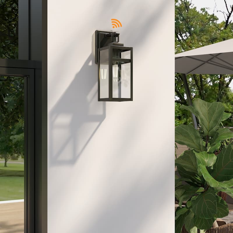 4 Pack Outdoor Wall Light With Sensor - 5"x6.57"x14.06"