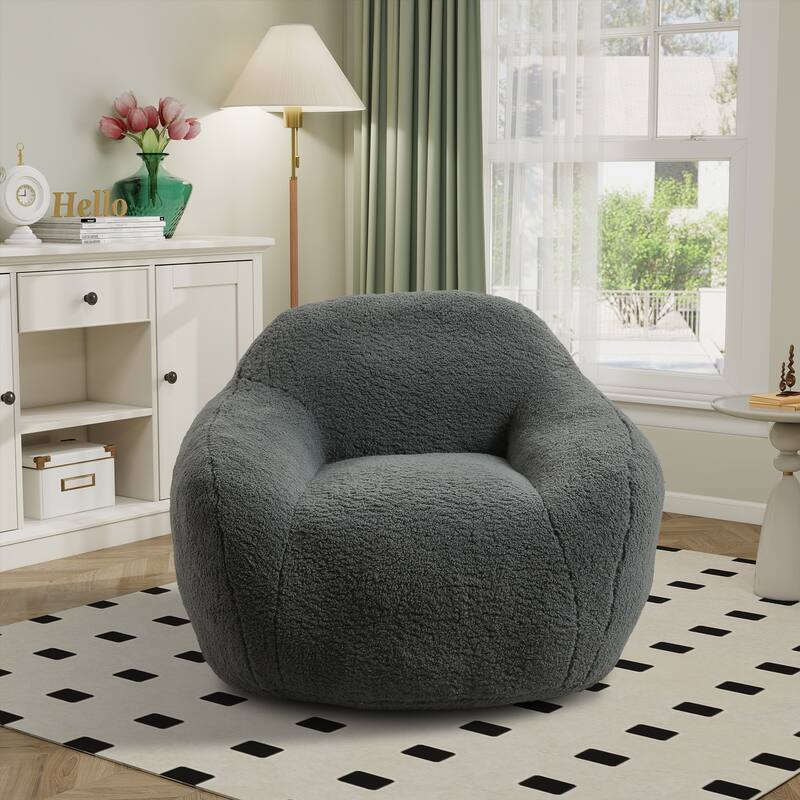 Teddy Bean Bag Chairs,Lazy Sofa Bean Bag Chairs with Armrest