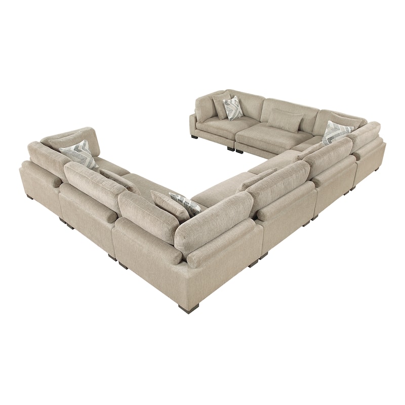 Abbeville Microfiber 8-Piece Modular Sectional