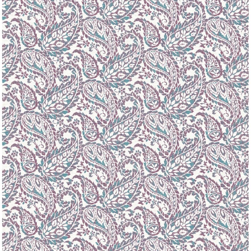 A-Street Prints Adrian Plum Paisley Wallpaper