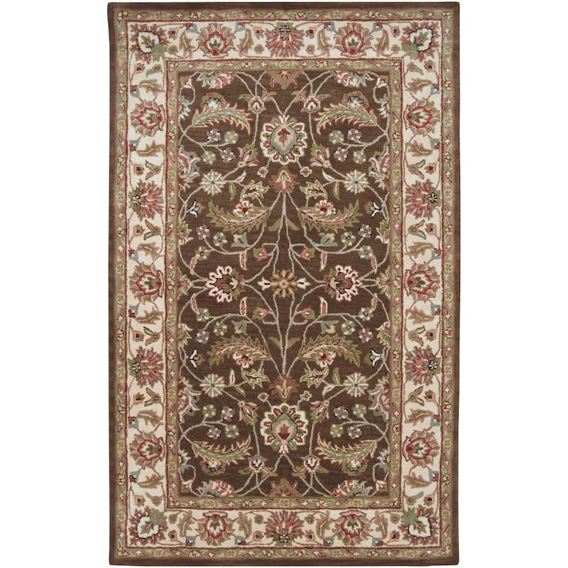 Livabliss Traditional Caesar Border Area Rug