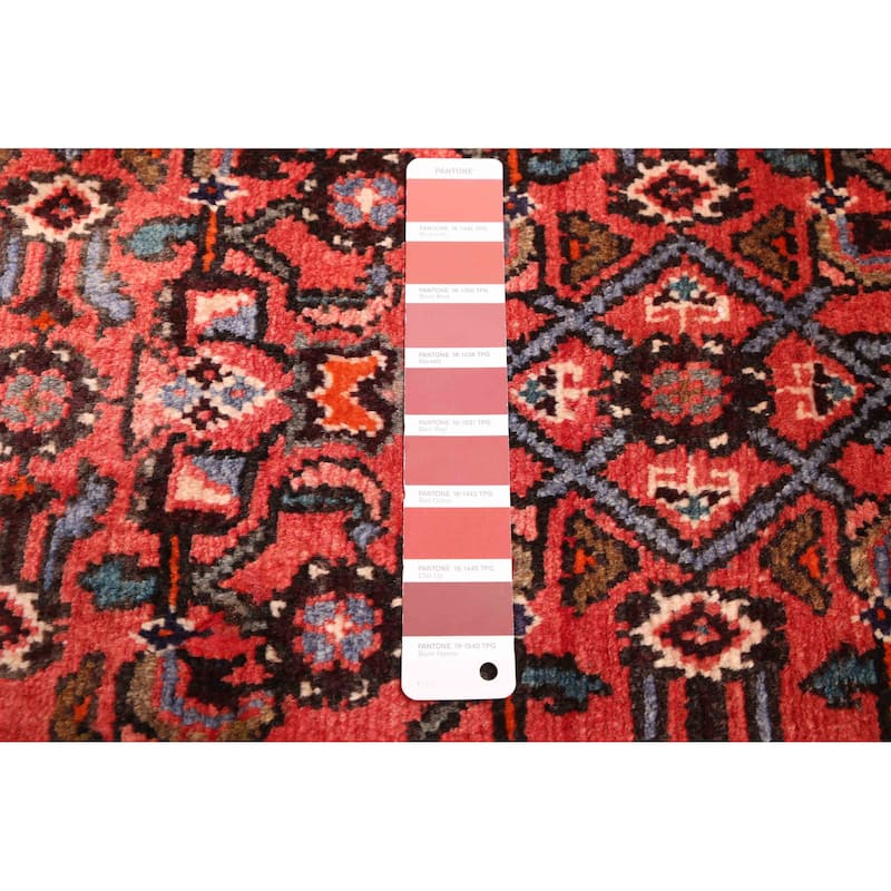 ECARPETGALLERY Hand-knotted Andelz Red Wool Rug - 3'7 x 10'4
