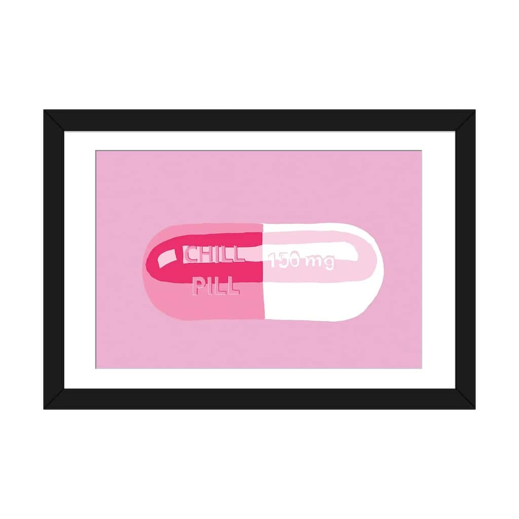 iCanvas "Chill Pill Pink" by Jaymie Metz