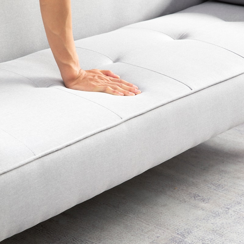 Futon Sofa Bed Convertible Couch Bed with Armrests